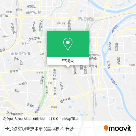 长沙航空职业技术学院圭塘校区地图