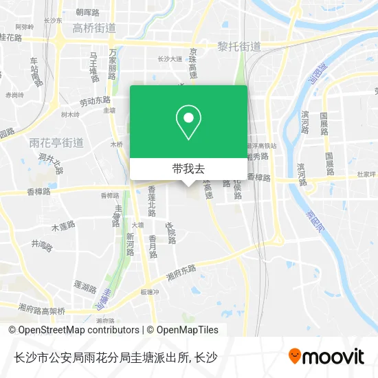 长沙市公安局雨花分局圭塘派出所地图