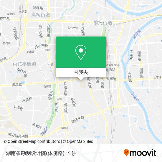 湖南省勘测设计院(体院路)地图