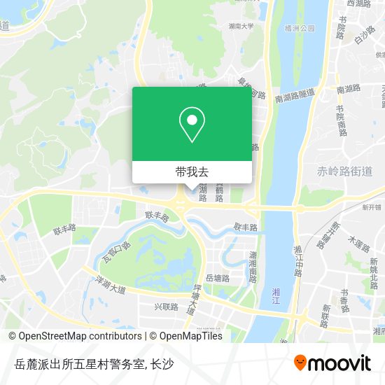 岳麓派出所五星村警务室地图