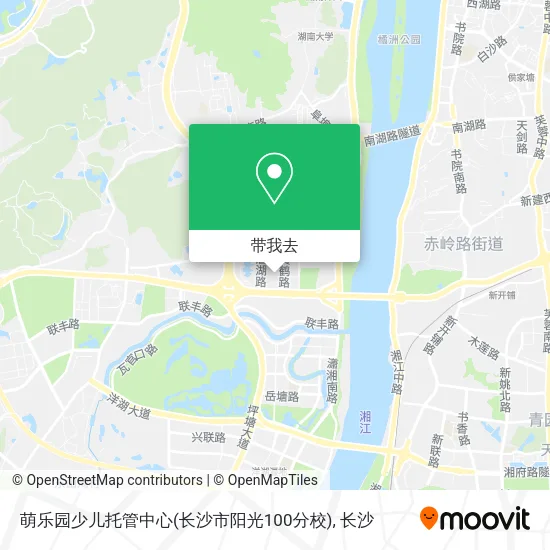 萌乐园少儿托管中心(长沙市阳光100分校)地图