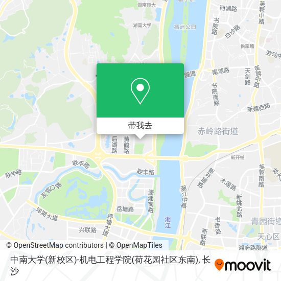 中南大学(新校区)-机电工程学院(荷花园社区东南)地图