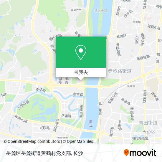 岳麓区岳麓街道黄鹤村党支部地图