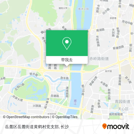 岳麓区岳麓街道黄鹤村党支部地图