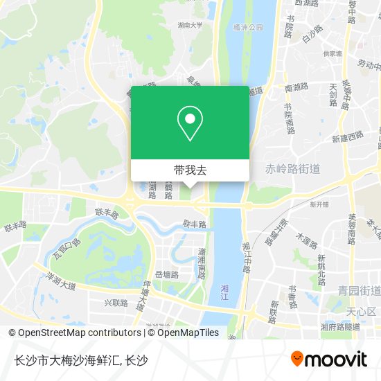 长沙市大梅沙海鲜汇地图