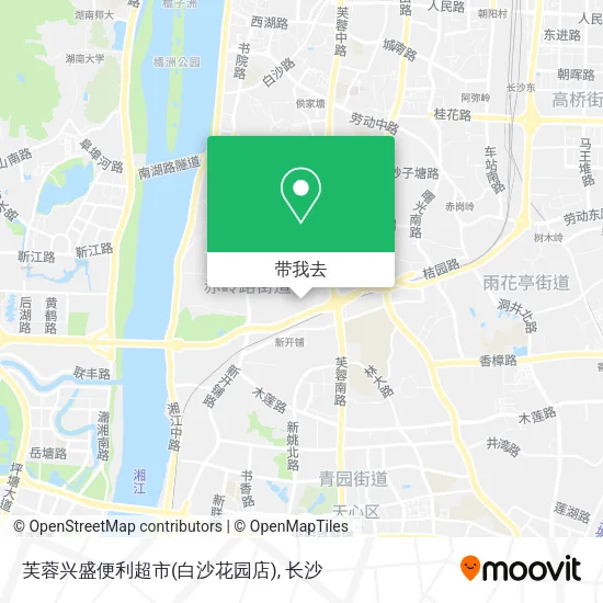 芙蓉兴盛便利超市(白沙花园店)地图