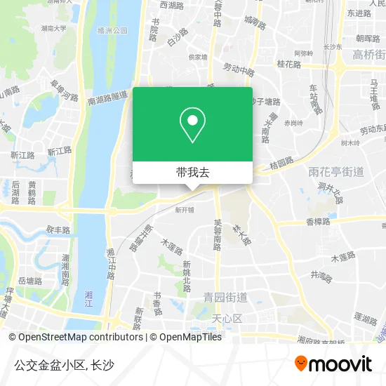 公交金盆小区地图