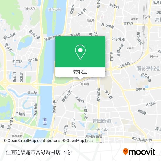 佳宜连锁超市富绿新村店地图