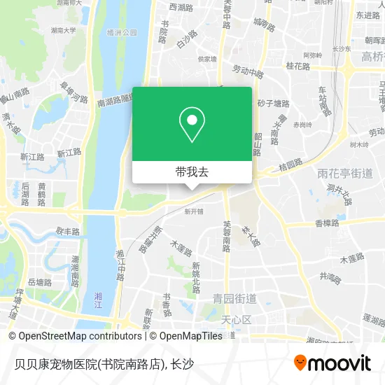 贝贝康宠物医院(书院南路店)地图