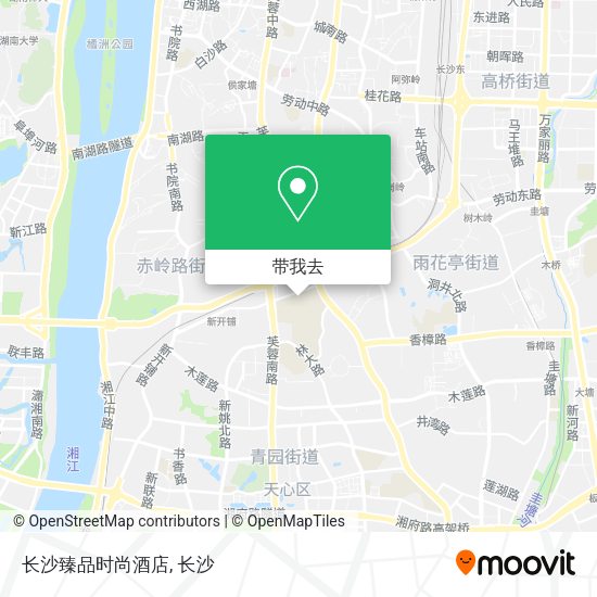 长沙臻品时尚酒店地图