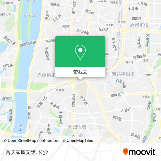 富天家庭宾馆地图