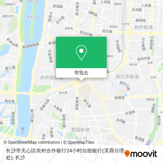 长沙市天心区农村合作银行24小时自助银行(芙蓉分理处)地图