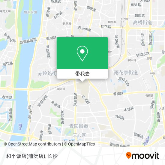 和平饭店(浦沅店)地图