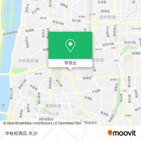 华攸程酒店地图