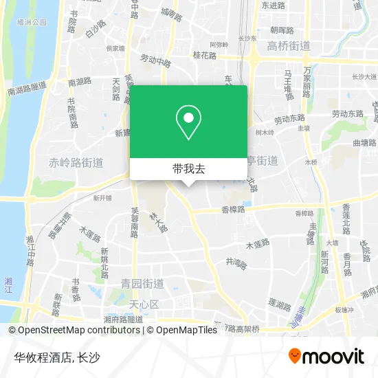 华攸程酒店地图