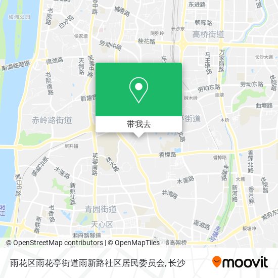 雨花区雨花亭街道雨新路社区居民委员会地图