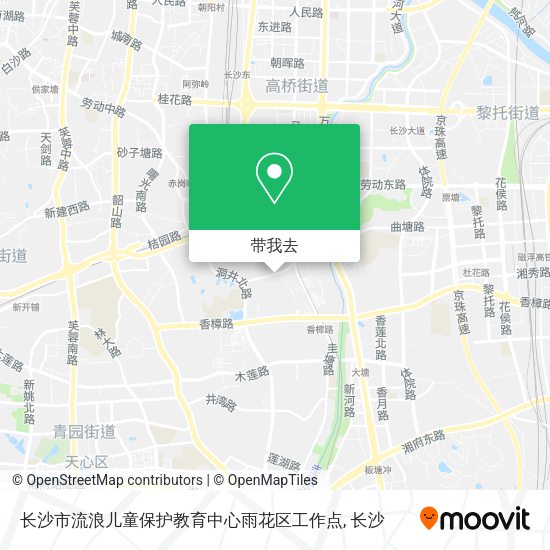 长沙市流浪儿童保护教育中心雨花区工作点地图