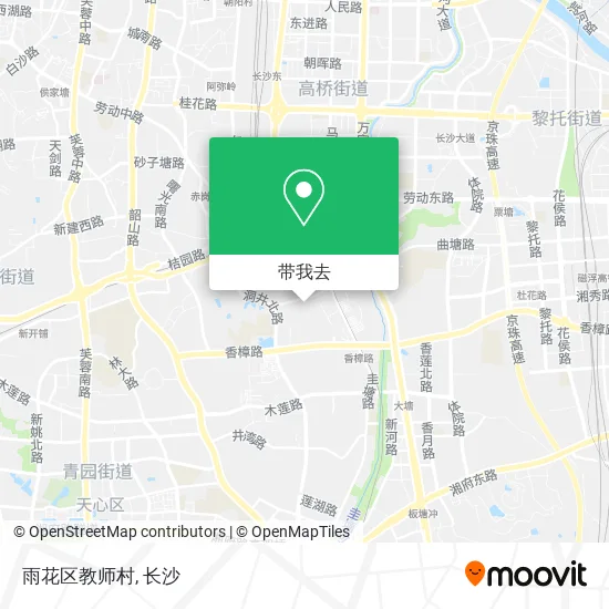 雨花区教师村地图