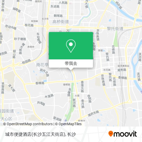 城市便捷酒店(长沙五江天街店)地图