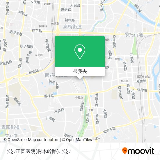 长沙正圆医院(树木岭路)地图