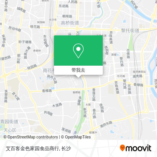 艾百客金色家园食品商行地图
