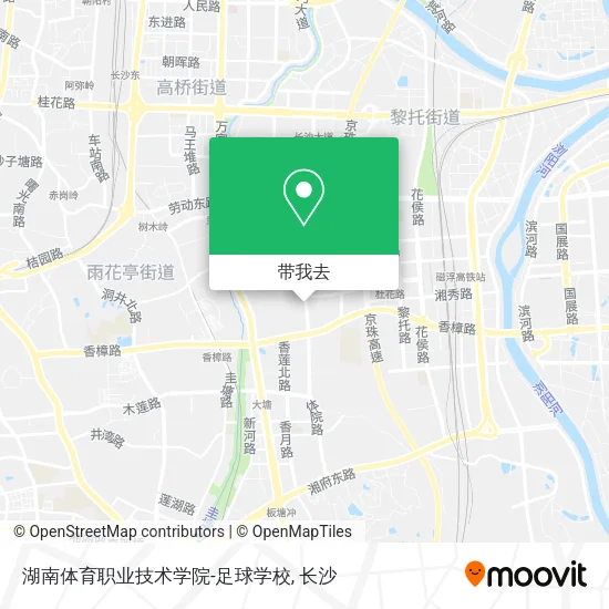 湖南体育职业技术学院-足球学校地图