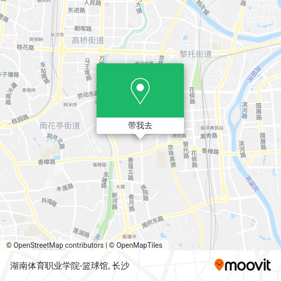湖南体育职业学院-篮球馆地图