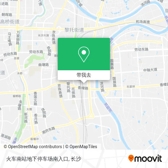 火车南站地下停车场南入口地图