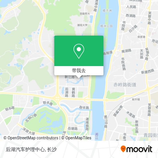 后湖汽车护理中心地图