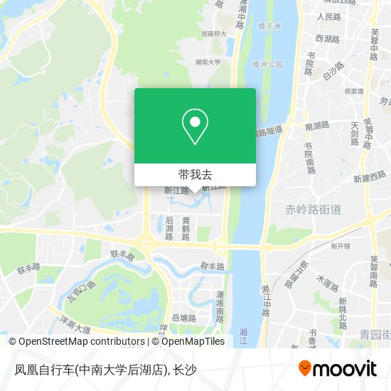 凤凰自行车(中南大学后湖店)地图