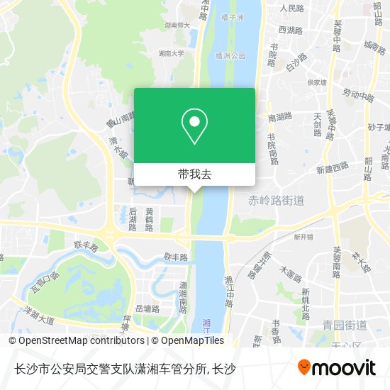 长沙市公安局交警支队潇湘车管分所地图