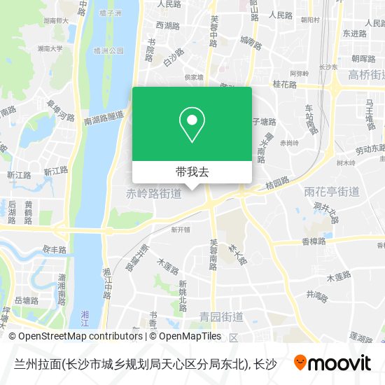 兰州拉面(长沙市城乡规划局天心区分局东北)地图