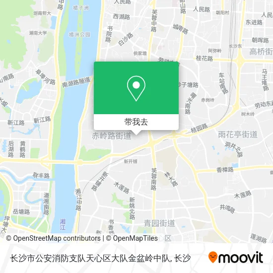 长沙市公安消防支队天心区大队金盆岭中队地图