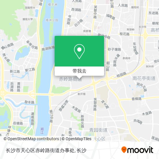 长沙市天心区赤岭路街道办事处地图