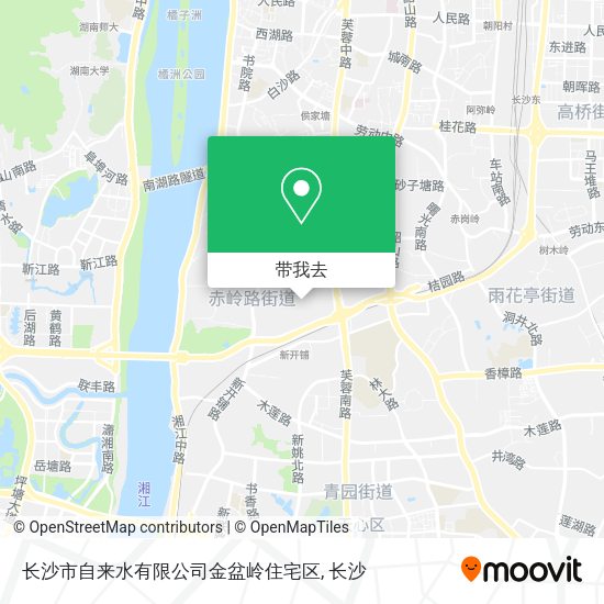 长沙市自来水有限公司金盆岭住宅区地图