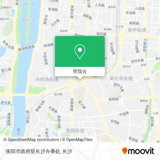 衡阳市政府驻长沙办事处地图