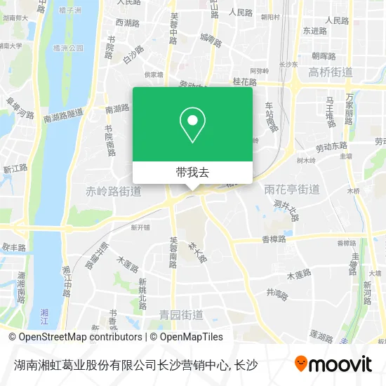 湖南湘虹葛业股份有限公司长沙营销中心地图