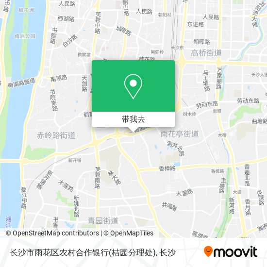 长沙市雨花区农村合作银行(桔园分理处)地图