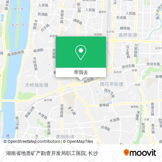 湖南省地质矿产勘查开发局职工医院地图