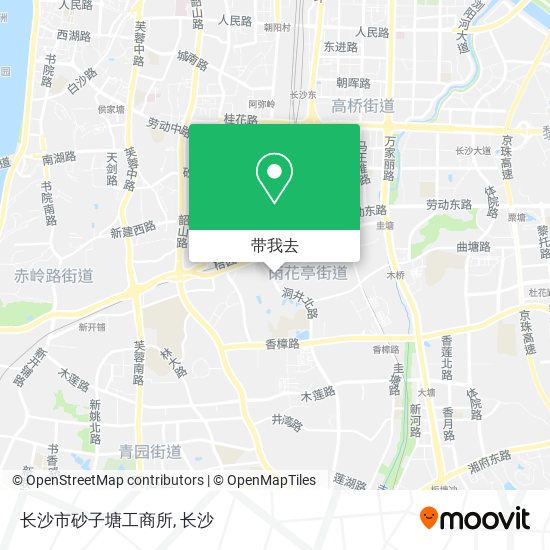 长沙市砂子塘工商所地图