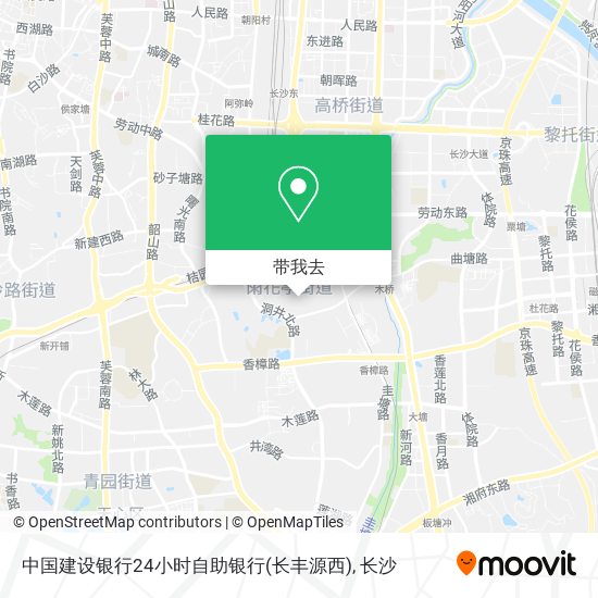 中国建设银行24小时自助银行(长丰源西)地图