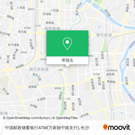 中国邮政储蓄银行ATM(万家丽中路支行)地图