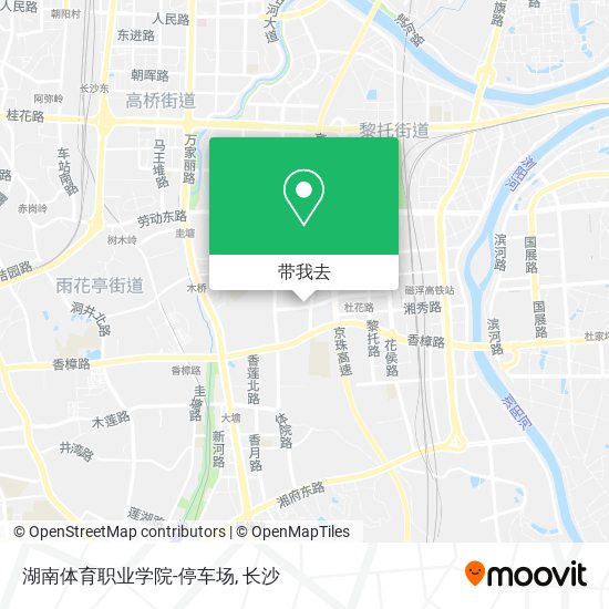 湖南体育职业学院-停车场地图