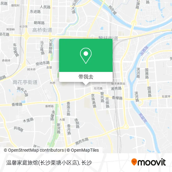 温馨家庭旅馆(长沙栗塘小区店)地图