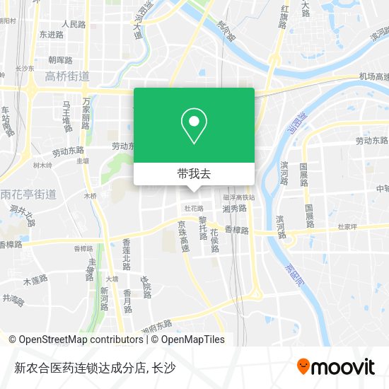 新农合医药连锁达成分店地图