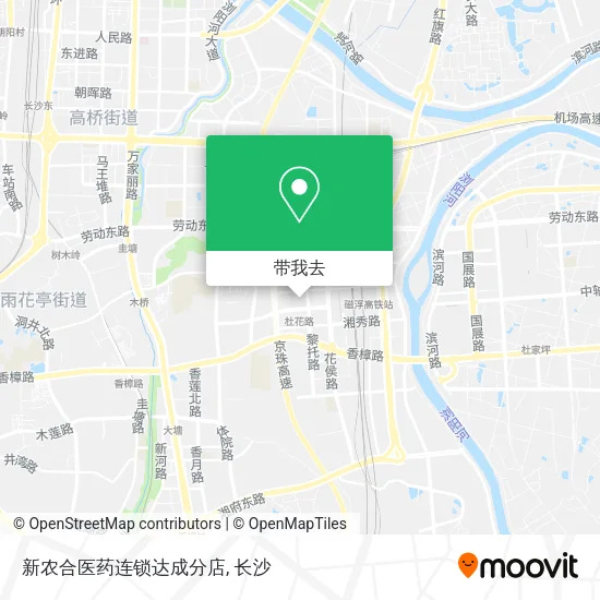 新农合医药连锁达成分店地图