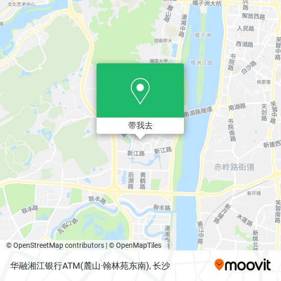 华融湘江银行ATM(麓山·翰林苑东南)地图