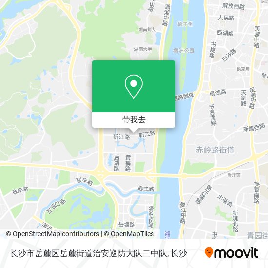 长沙市岳麓区岳麓街道治安巡防大队二中队地图
