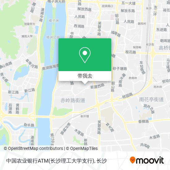 中国农业银行ATM(长沙理工大学支行)地图