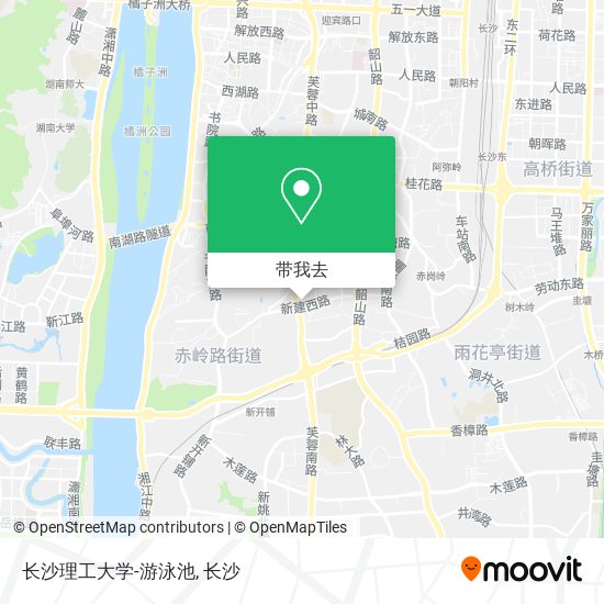 长沙理工大学-游泳池地图